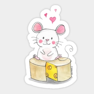 Once upon a time there was a mouse Sticker